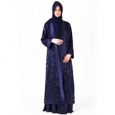 Spot cardigan sequin embroidered lace robe