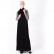 BA new product cotton color-blocking knitted sportswear robe Muslim casual simple long skirt