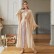 Beige Symphony Butterfly Sleeve Dress Middle East Ramadan Hui Dress Arab Womens Clothing