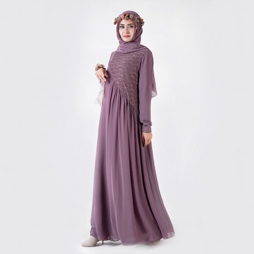 New Muslim womens robe, gauze skirt, lace, ethnic clothing in stock