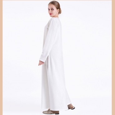 New multi-color basic inner dress with bamboo fiber knitted skin-friendly and comfortable long-sleeved bottoming long