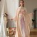 Beige Symphony Butterfly Sleeve Dress Middle East Ramadan Hui Dress Arab Womens Clothing