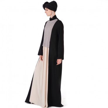 Muslim womens clothing factory spot Arabian robe stitching loose lace spot