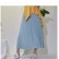 New fashion half-length long skirt pleated skirt