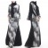 Velvet full-length dress autumn and winter new velvet womens gown