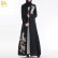 Manufacturers stock embroidery cardigan dubai dress KJ Muslim robe women