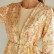 Gold pink jacquard hand-stitched diamond cardigan robe Muslim coat Middle East womens clothing