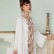 White high-density pearl chiffon embroidered robe dress Middle East Dubai holiday travel long dress