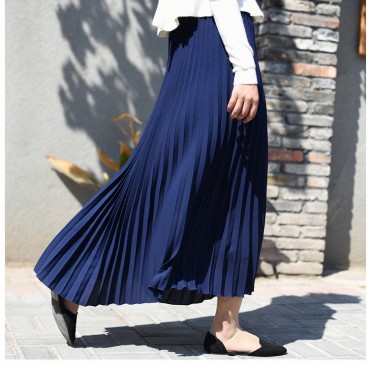 New fashion half-length long skirt pleated skirt