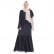 Chiffon lotus leaf fake two-piece long-sleeved long dress Middle Eastern robe Muslim womens skirt