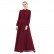 Chiffon multicolor big swing long-sleeved elastic waist gauze skirt European and American womens dresses Muslim