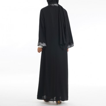 Slynn Womens Nida Muslim Womens Robe Middle East open abaya