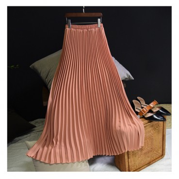 New fashion half-length long skirt pleated skirt