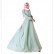 Double-layer high-density chiffon Muslim brand womens dress