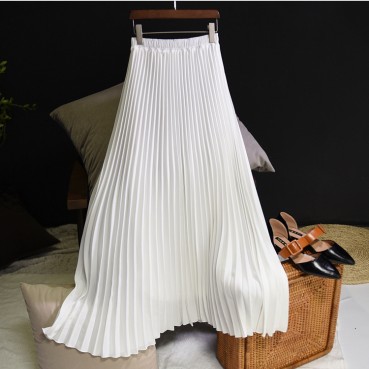 New fashion half-length long skirt pleated skirt