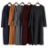 New autumn and winter Moroccan twist knit hooded loose plus size dress