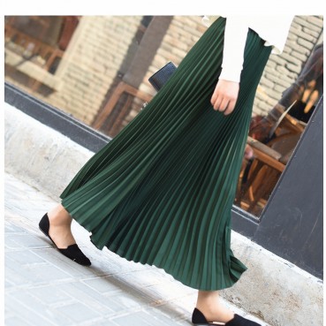 New fashion half-length long skirt pleated skirt