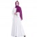 Chiffon lotus leaf fake two-piece long-sleeved long dress Middle Eastern robe Muslim womens skirt