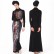 Womens Robe Long Skirt Sequined Lace Dress