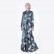 Three-dimensional digital printing long-sleeved dress ethnic womens clothing Middle Eastern womens clothing