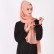 ins high-density chiffon double-sided wear basic Muslim womens clothing abaya muslim dress