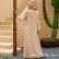 Gold multi-layer lotus leaf sleeve positioning sequin embroidered robe ins dress