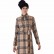 Muslim womens robe plaid jumpsuit Muslim long-sleeved womens robe