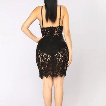 Womens dress new sexy hook lace strap nightclub bag hip dress