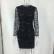 Summer hot sale European and American style round neck sequins bag hip long sleeve dress