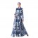 Monopoly three-dimensional digital printed long-sleeved dress national womens clothing