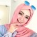 Muslim solid color headscarf pearl chiffon simple atmosphere factory spot support