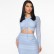 Womens autumn new hot mesh rope shrink two-piece dress suit