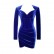 Explosion models autumn and winter velvet new long-sleeved fish bone folded dress short skirt female summer