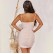 New hanging skirt fashion solid color womens back mesh short skirt temperament bag hip ladies dress