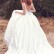 European and American temperament slim large size white satin wedding dress diamond minimalist tail bride wedding