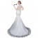 Wedding dress 2021 new shoulder drill V-neck sexy fish tail dress large size tail lace European and American bridal