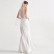 Satin Light Wedding 2021 new minimalist sling big pole wedding banquet dress female travel out of the dress