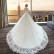 Bride wedding mesh lace embroidery long tail waist 2021 new white shoulder Korean wedding dress