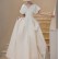 French light wedding small child Hepburn daily trip to shoot a retro license, white satin simple small dress