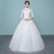 French light wedding dress 2021 new Niang Niang Sen launched a gauze, super fairy, simple conservative, small child