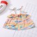 INS new summer girl vacation wind linen printing strap shirt shorts two-piece girl suit