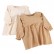 2021 new Korean version of womens set baby long sleeves onto cotton linen ear girl autumn