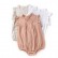 INS explosion models baby lingerie new solid color rope linen breathable hare girls