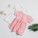 New little childrens skirt lace short-sleeved solid color cotton and linen girls dress childrens dress