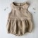 Cotton and linen neonatal haha ​​clothes pure color sleeveless lotus leaf baby continuous men and women treasure