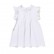 INS princess dress lace flying flying sleeve solid color linen girls dress Terminal childrens dress