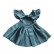 New girl baby dress cotton linen pure color childrens skirt bow princess skirt European and American childrens wear