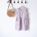 Explosive girls solid color cotton linen skirt girl pocket button pleated dress childrens new