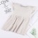 New linen flying sleeves girls dress solid color linen pleated princess skirt girl dress