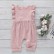 INS new girls solid color cotton linen pants children sleeveless coated clothes cotton linen children